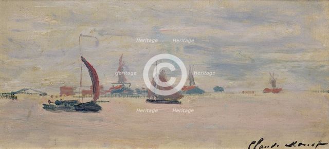 View of the Voorzaan, 1871. Creator: Monet, Claude (1840-1926).