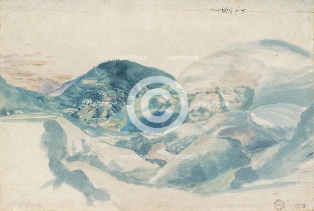 View of the Val de Cembra (Wehlsch pirg), c1500-1528. Artist: Albrecht Durer.