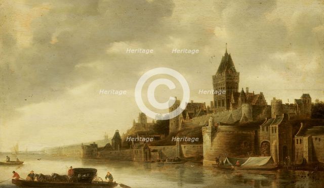 View of the Valkhof in Nijmegen, c.1645-c.1650. Creator: Frans de Hulst.