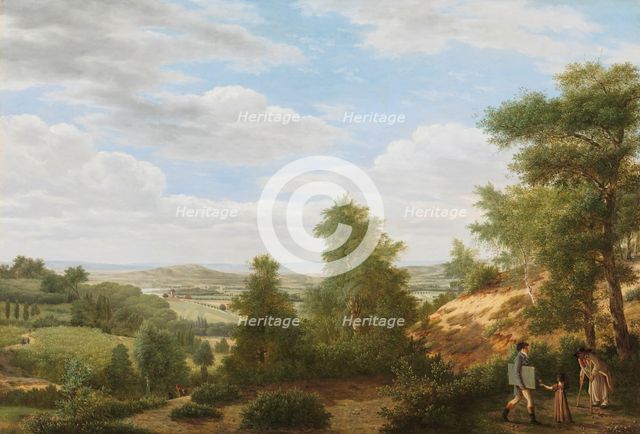 View of the Valley of Montmorency near Saint-Leu-la-Forêt, 1808. Creator: Pieter Rudolph Kleijn.