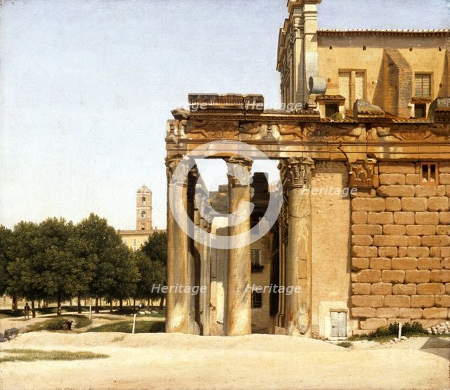 View of the Via Sacra, Rome, 1814. Artist: Eckersberg, Christoffer-Wilhelm (1783-1853)