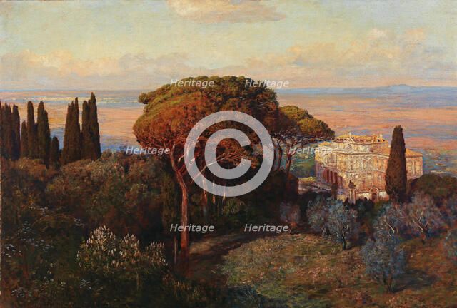 View of the Villa Falconieri in Frascati, 1907. Creator: Roeder, Max (1866-1947).
