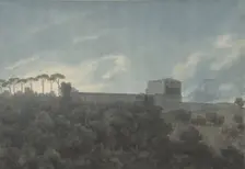 View of the Villa Lante on the Janiculum in Rome, 1782-83. Creator: John Robert Cozens
