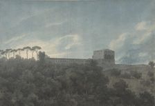 View of the Villa Lante on the Janiculum in Rome, 1782-83. Creator: John Robert Cozens