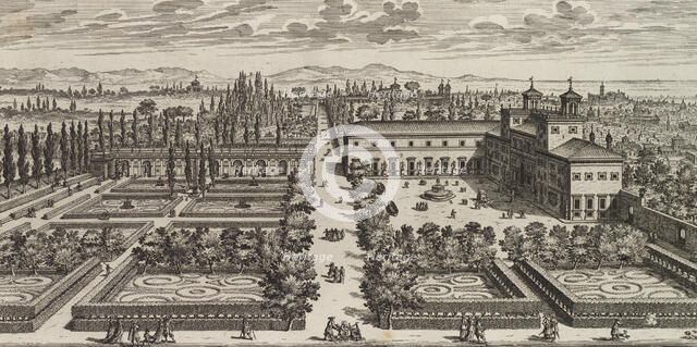 View of the Villa Medici, after 1677. Creator: Giovanni Battista Falda.