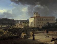 View of the Villa Medicis Rome, 1815. Artist: Nicolas Antoine Taunay