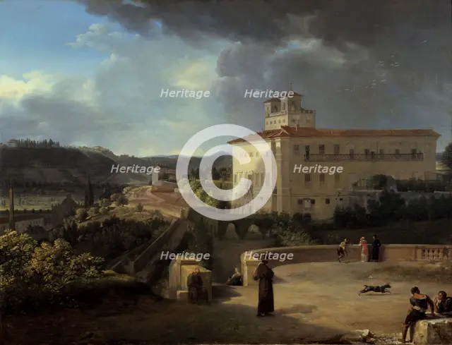 'View of the Villa Medicis', Rome, 1815. Artist: Nicolas Antoine Taunay