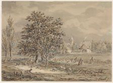 View of the village of Zoelmond, 1799-1863. Creator: Gerhardus Emaus De Micault