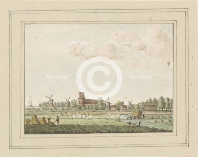 View of the village of Aartswoud, c. 1752. Creator: Anon.