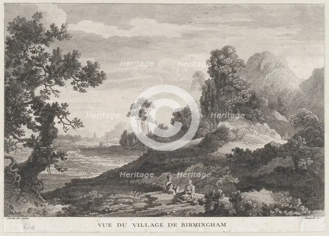 View of the Village of Birmingham, ca. 1755., ca. 1755. Creator: Peter Paul Benazech.