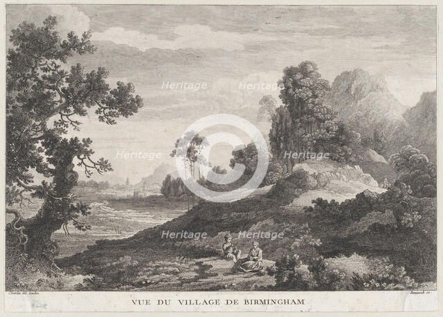 View of the Village of Birmingham, ca. 1755., ca. 1755. Creator: Peter Paul Benazech.