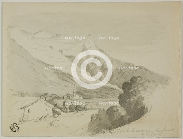 View of the Village of Chamonix, and the Bossons Glacier, n.d. Creator: Unknown.