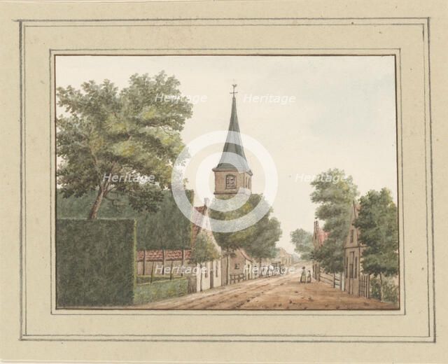 View of the village of Heemskerk, c. 1752. Creator: Anon.
