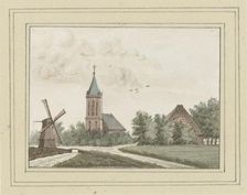 View of the village of Hoogwoud, c. 1752. Creator: Anon