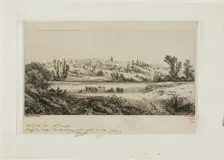 View of the Village of Limay, 1845. Creator: Eugene Blery