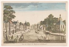 View of the village of Maarssen with the river Vecht, 1700-1799. Creator: Anon
