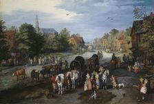 View of the Village of Schelle (Village street), 1650. Creator: Jan Brueghel the Elder