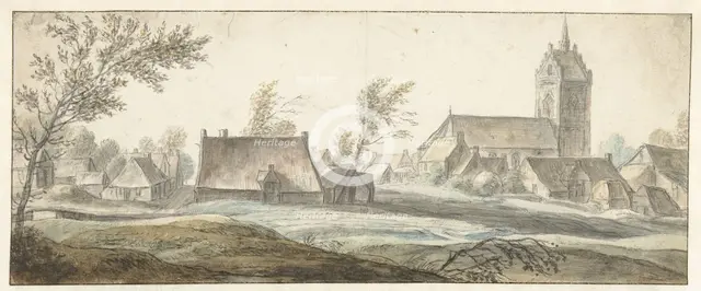 View of the village of Soest, 1619-1690. Creator: Anthonie Waterloo.