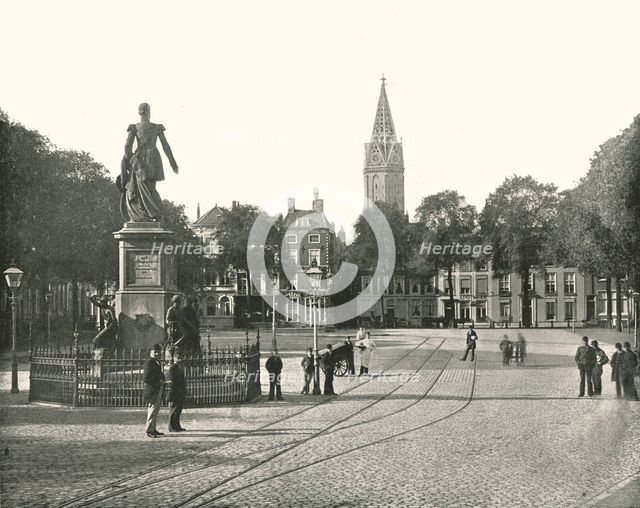 View of the Vyverberg Square, The Hague, Netherlands, 1895.  Creator: Unknown.