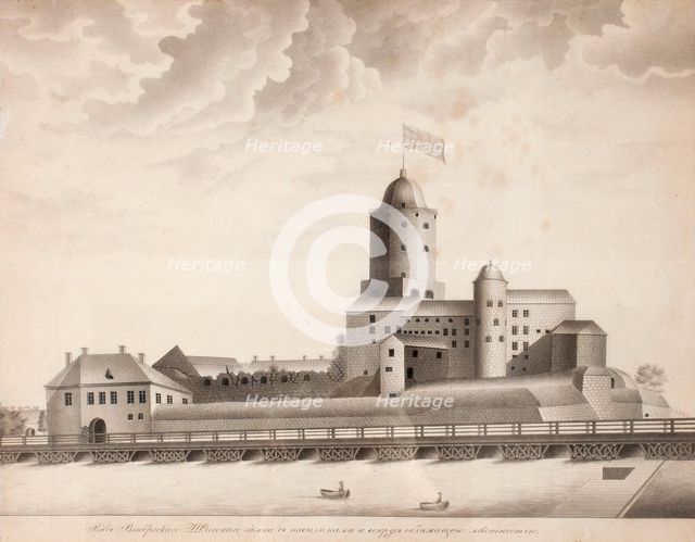 View of the Vyborg Castle, c. 1840. Artist: Anonymous  