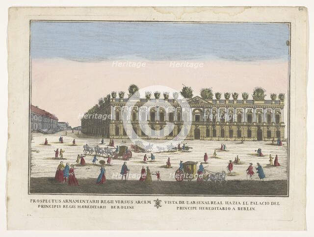 View of the Zeughaus in Berlin, 1700-1799. Creator: Remondini family.