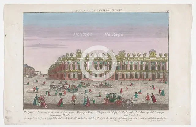View of the Zeughaus in Berlin, 1742-1801. Creator: Unknown.