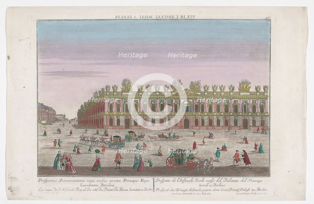 View of the Zeughaus in Berlin, 1742-1801. Creator: Unknown.