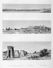 View of Thebes and Karnak, Egypt c1808. Artist: Baltard