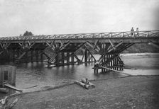 View of Tiazhin Bridge Spans, 1909. Creator: Dorozhno-Stroitel'nyi Otdel