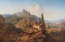 View of Tiflis, 1859. Creator: Franken; Paul von (1818-1884)