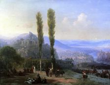 View of Tiflis 1869. Creator: Aivazovsky, Ivan Konstantinovich (1817-1900)