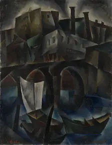 View of Tiflis, 1919-1920. Artist: Rockline (Rokhlina), Vera (1896-1934)