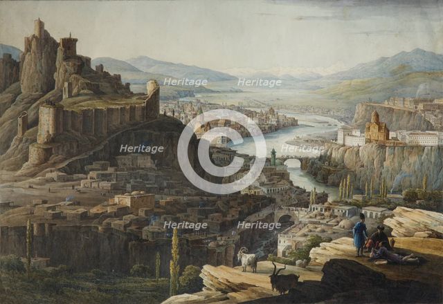 View of Tiflis, End 1830s. Artist: Chernetsov, Nikanor Grigoryevich (1805-1879)