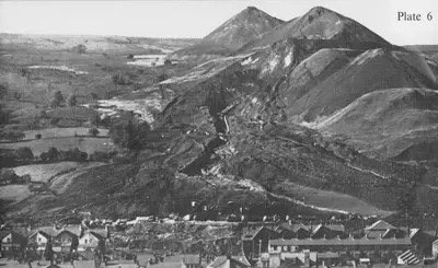 View of tips after the disaster, showing drainage works, 1966. Creator: Unknown