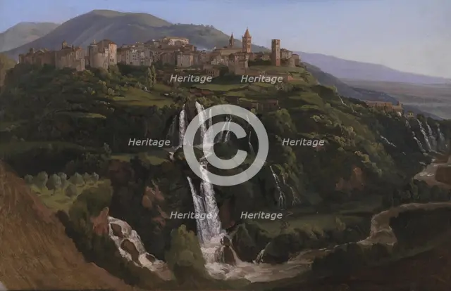 View of Tivoli in Italy, 1844. Creator: Gustav Wilhelm Palm.