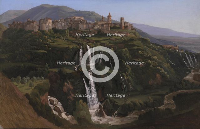 View of Tivoli in Italy, 1844. Creator: Gustav Wilhelm Palm.