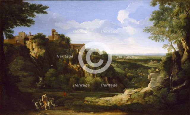 View of Tivoli with Rome in the distance, late 1650s. Artist: Gaspard Dughet.