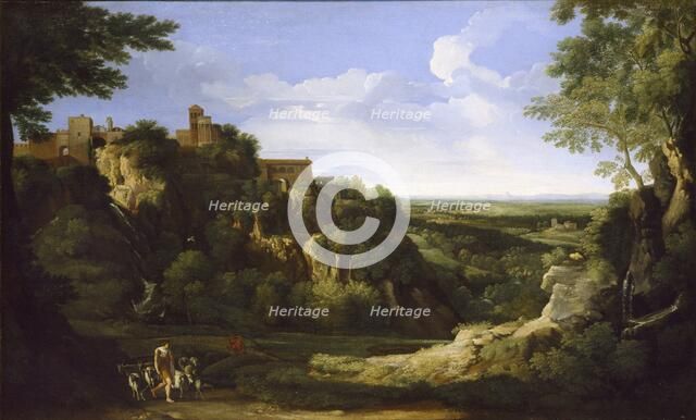 View of Tivoli with Rome in the distance, late 1650s. Artist: Gaspard Dughet.