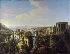 View of Tivoli, um 1700. Artist: Wittel (Vanvitelli), Caspar Adriaensz. van (1656-1736)