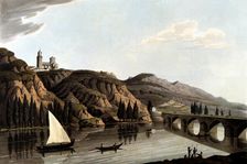 View of Toro (Zamora) on the Douro River, lithograph, 1812