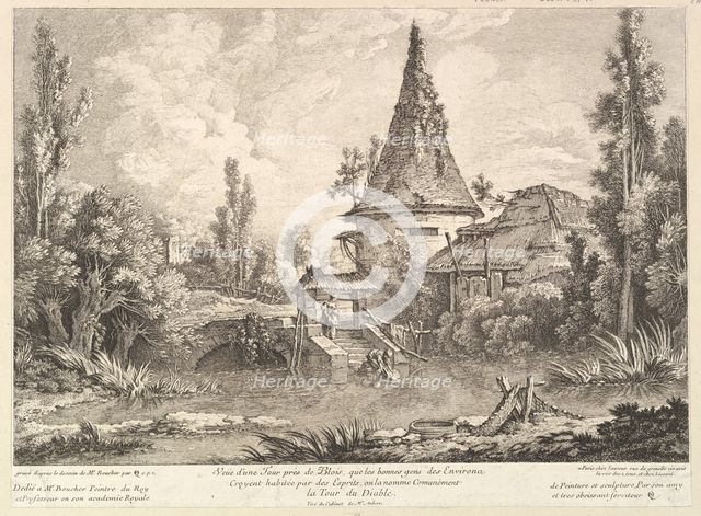 View of Tower near Blois, mid 18th century. Creator: Quentin Pierre Chedel.