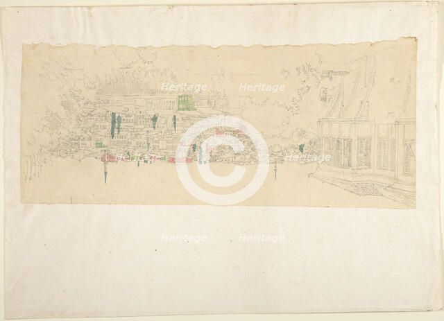 View of Town, 19th century. Creator: Franz von Hauslab.