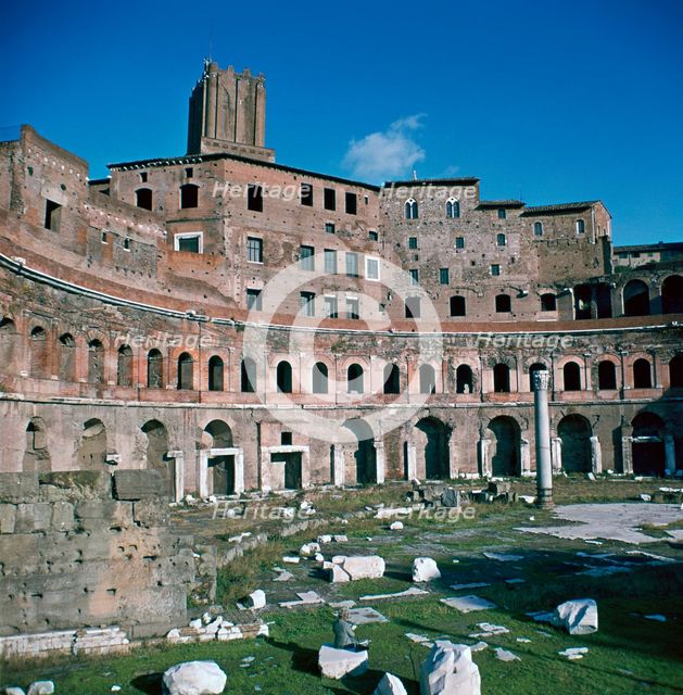 View of Trajan's Market, 1st century. Artist: Apollodorus of Damascus
