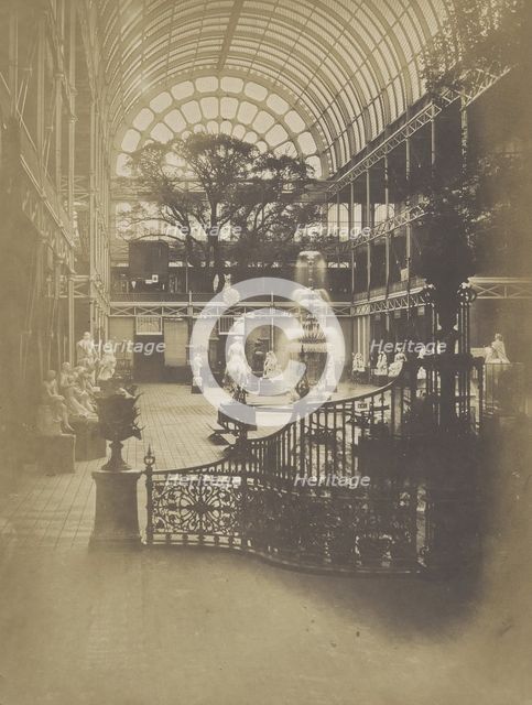 View of Transept, Looking South, 1851. Creator: Hugh Owen.