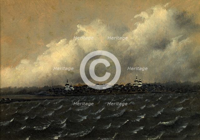 View of Tumskoe Village. The First Station From Narym, 1880-1889. Creator: Pavel Mikhailovich Kosharov.