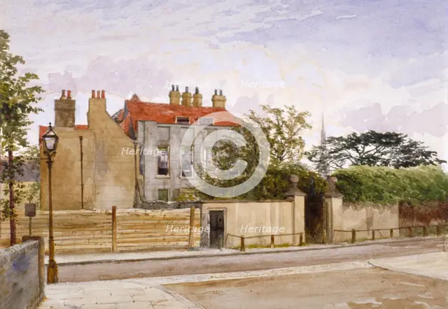 View of Turret House, Lambeth, London, 1880.  Artist: John Crowther