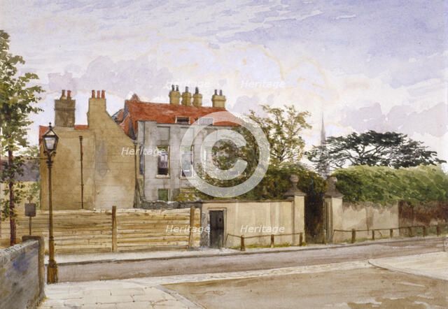 View of Turret House, Lambeth, London, 1880.  Artist: John Crowther
