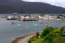 View of Ullapool harbour, Highland, Scotland. Creator: Peter Thompson