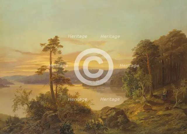 View of Ulriksdal, 1868. Creator: Charles XV, King of Sweden.