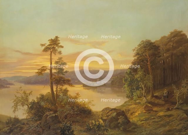 View of Ulriksdal, 1868. Creator: Charles XV, King of Sweden.